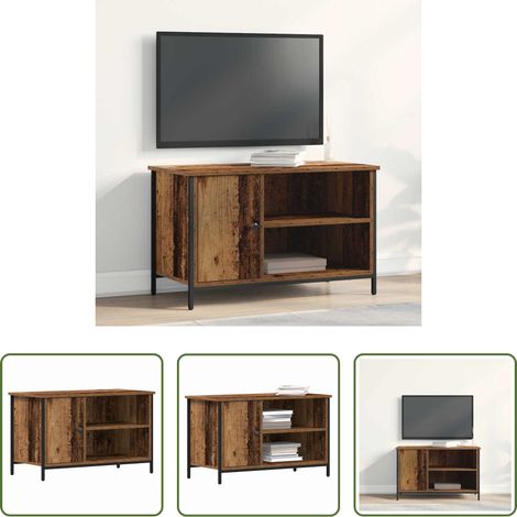 Meuble tv moderne - Meuble TV Bois ancien 80 x 40 x 50 cm Bois d'ingénierie (1/5)