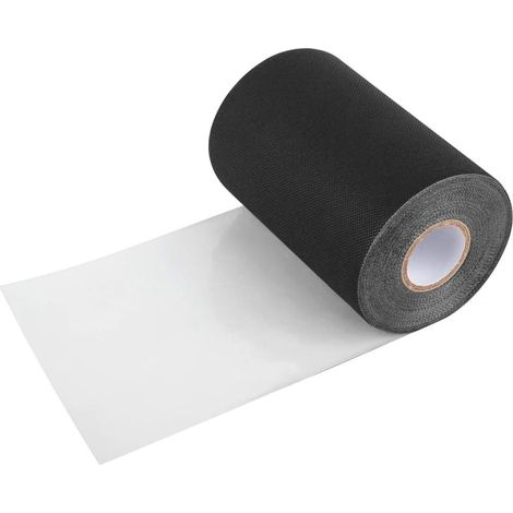 Ruban adhésif artificiel pour gazon artificiel, 10 x 15 cm, pour décoration de gazon synthétique - Pour extérieur de jardin, pelouse - Noir (1/5)