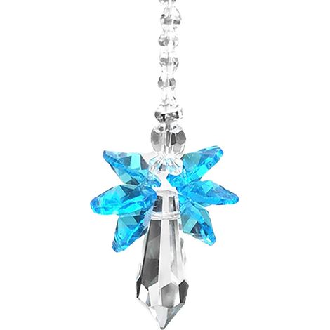 Regenbogen-Schutzengel-Kristall-Sonnenfänger (Blau) für Zuhause/Auto
