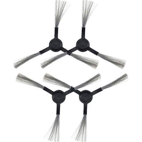 Set mit 4 schwarzen Ersatzseitenbürsten für den Mi 1C Saugroboter