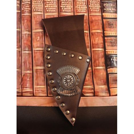 Manche pliable en cuir PU, Gaine pour couteau, Étui de protection de poche, Taille unique (1/4)