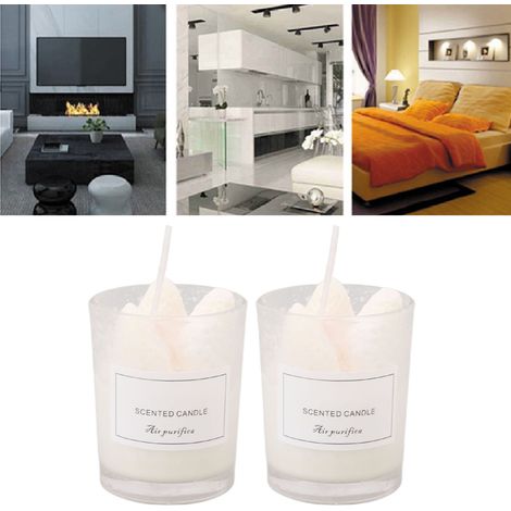 Bougies parfumées aromathérapie à la cire de soja 2 bougies lot relaxation cadeau naissance Type A Fraise (1/5)