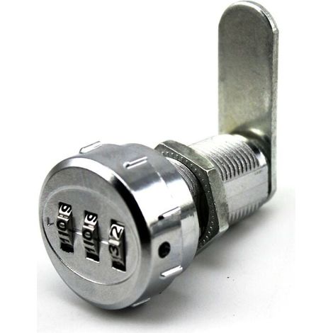 Latch and bolt 3-digit drawer combination lock suitable for electrical storage cabinets (1/4)