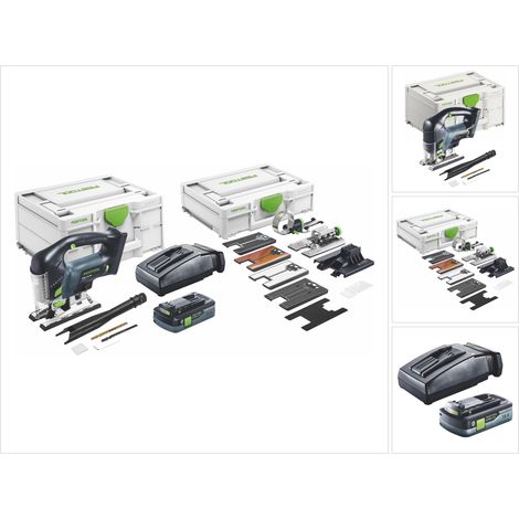 Festool – Scie sauteuse sans fil CARVEX PSBC 420 HPC 4,0 – 3800 courses/min – Profondeur de coupe 120mm – Pour bois dur et métal
