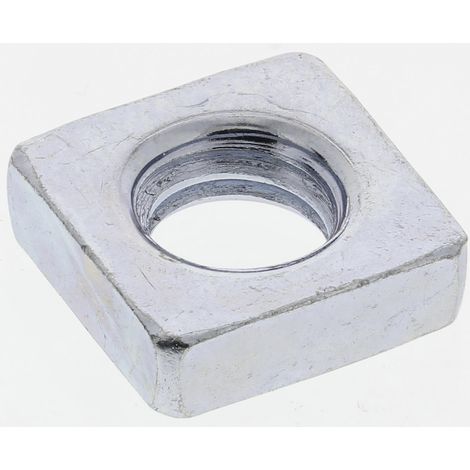 Écrous carrés, RS PRO, M6 10mm, Acier ( Prix pour Sachet de 100 )