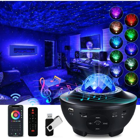 Filiyano – Lampe projecteur de ciel étoilé avec haut-parleur Bluetooth – Veilleuse galaxie colorée (1/5)