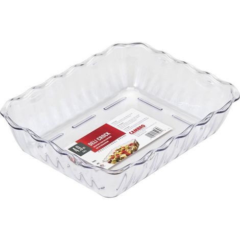 Plat rectangulaire polycarbo - 26.5 x 33.5 x 8 cm - Lot de 6 - Cambro