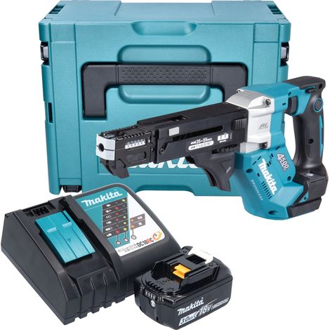 Makita DFR 552 RF1J Avvitatore a batteria con caricatore 18 V 25 - 55 mm Brushless + 1x batteria 3,0 Ah + caricabatteria + Makpac