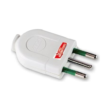 Presa Spina Adattatore Antibatterica, 2P+T 10A (1/2)