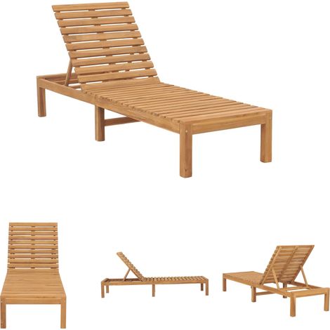 The Living Store - Sonnenliege Massivholz Teak (1/5)