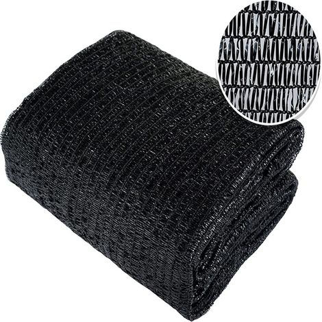 Filet d'ombrage 50% 3x3m – Voile d'ombrage noir respirant anti-UV – Protection solaire pour serre, potager et plantes de jardin (1/5)