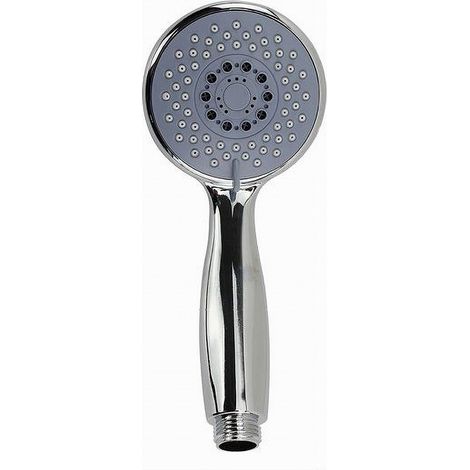 Trade Shop - Doccetta Rotonda 19 X 8.5cm Doccino Soffione Doccia Bagno Cornetta Moderno 59566 - (1/2)