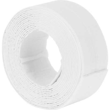 38 mm PE-Dichtungsband, wasserfest, selbstklebend, für WC- und Badezimmerwandecken, weiß (1/5)