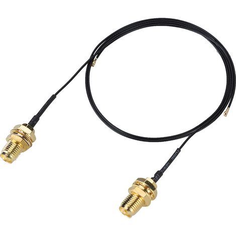 Lot de 2 Câbles WiFi IPEX4 vers RP SMA Mâle NGFf M.2 - Longueur 31cm (1/5)