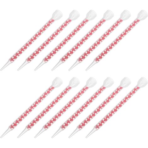 CCYKXA 12 Spiral-Mischdüsen für Fugenmasse, Finish-Düse für Dichtstoff, Homogenisierungs-Mischwerkzeug für Epoxidharz zum Verfugen von Fliesen in Küchen und Badezimmern, Set (1/5)
