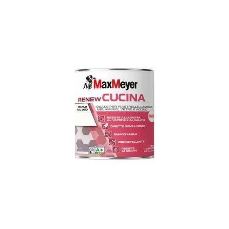 4 x MAX RENEW CUCINA SMALTO GRIGIO R7038 0,75L