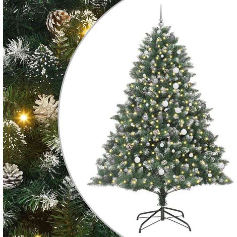Albero di Natale artificiale con 300 LED Verde 240 cm vidaXL