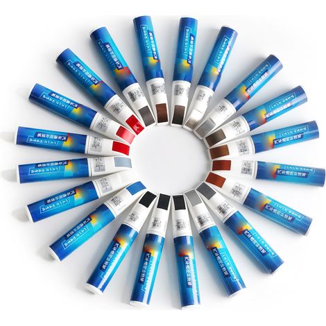 Stylo correcteur de peinture automobile, effaceur de rayures, applicateur bleu 12 ml, outil professionnel (1/2)