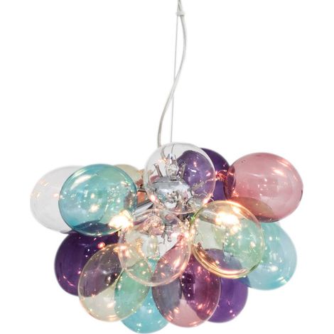 Suspension By Rydens Gross 3xG9 boules verre multicolore (1/3)