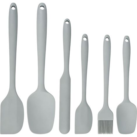 6 Pièces Spatule Silicone, Ustensiles à Spatule Maryse Silicone (1/5)