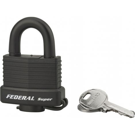 Lucchetto Sea Line Federal Lock, ottone, esterno, arco in acciaio inox, 40mm, 2 chiavi - THIRARD