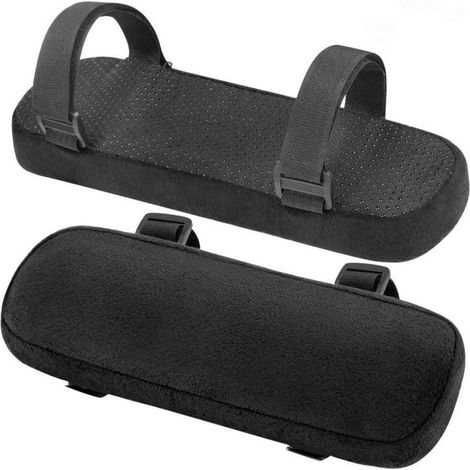 Cojín para codo, 2 piezas, protectores de reposabrazos de espuma viscoelástica, almohadillas de soporte para codos, reposabrazos de silla, almohada suave para alivio de codos y antebrazos (1/4)
