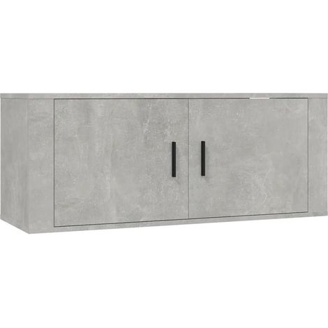 Mobile TV multimediale scaffale TV credenza TV sala da pranzo soggiorno camera da letto parete 100 x 345 x 40 cm grigio 020027741