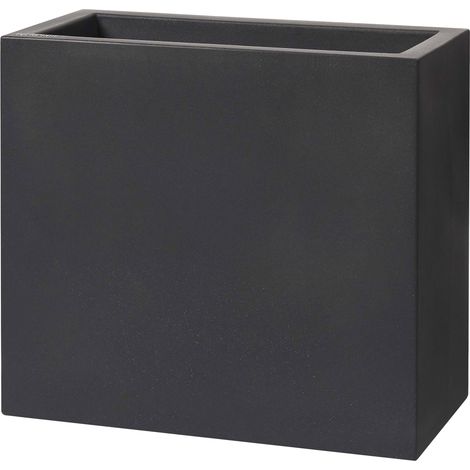 Vaso 99x39x70 cm in Polietilene Schio Tower 100 Antracite (1/2)