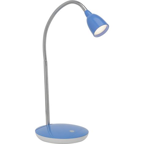 BRILLIANT Lampe Anthony LED Tischleuchte eisen/blau 1x 2.4W LED integriert, (200lm, 3000K) Mit Druckschalter an der Basis (1/3)