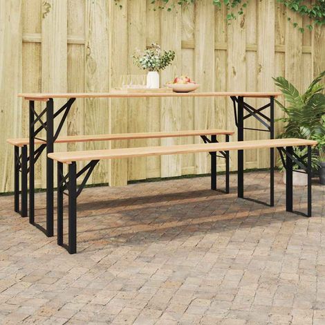 Bier Tischbein 2 pcs Schwarz 39 x 3 x 75 cm