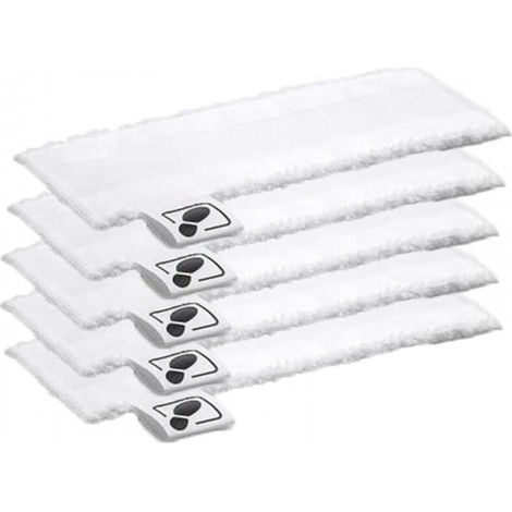 Lot de 5 Tampons en Tissu Microfibre pour Nettoyeur Vapeur EasyFix SC2 SC3 SC4 SC5 (1/5)