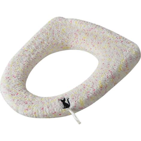 Housse de siège de toilette lavable, coussin doux et chaud pour toutes les saisons, usage domestique, 30 x 30 cm (1/5)