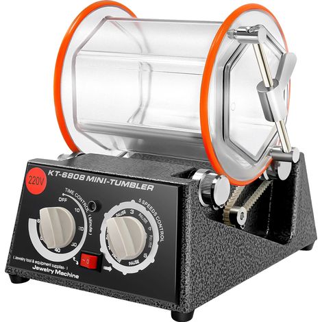 Machine à polir, contrôle à 5 vitesses, fonction minuterie, Noir Orange, UE (1/2)