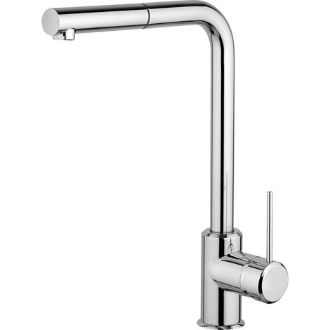 Mezclador de fregadero con ducha extraíble Mamoli Banana Junior 721100000001 Cromo (1/2)