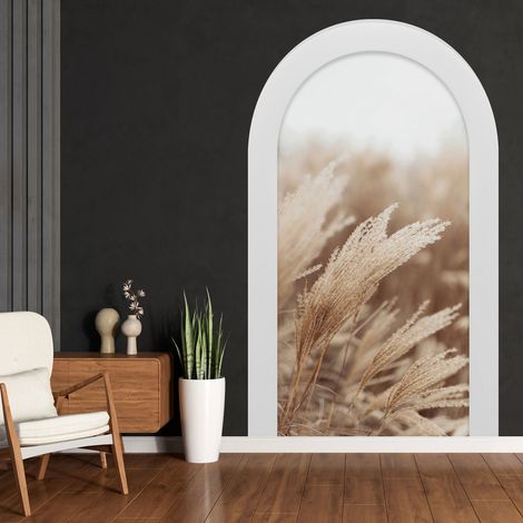 Stickers Trompe l'oeil Arche - Voute - Pampas - 60 x 100 cm (1/3)