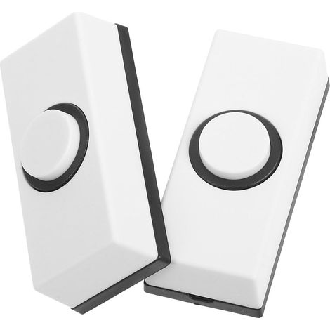 Sonnette murale vintage 2 pièces en ABS pour remplacement d'interrupteur de sonnette, résistante aux UV, adaptée pour maison et entrepôt (1/5)