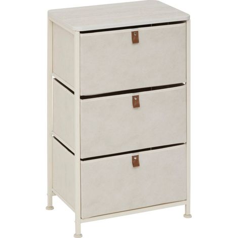 Mobile contenitore a 3 cassetti tissa beige - 5five