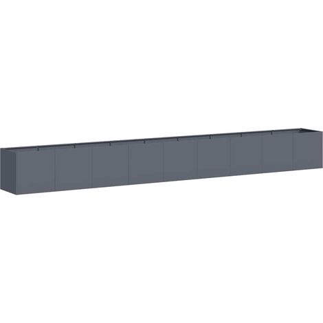 Maison Exclusive - Jardinera de acero laminado en frío antracita