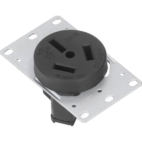 Prise industrielle américaine 50 ampères 125/250V NEMA 10-50R pour usage domestique (1/5)