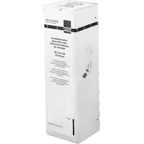 Rittal SK 3172.105 Tappetino filtrante di ricambio (L x A x P) 221 x 221 x 17 mm 50 pz. (1/2)
