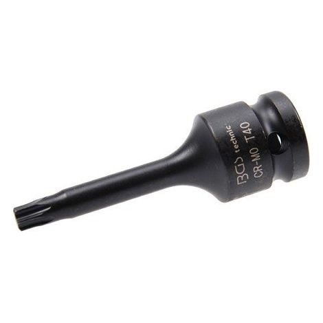 BGS Kraft-Bit-Einsatz Antrieb Innenvierkant 12,5 mm (1/2") T-Profil (für Torx) T40 - 5480-T40