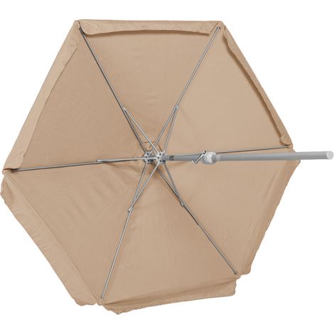 Schirm Ø 270cm 38mm Rohr beige Aluminium/Textil