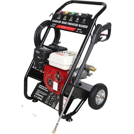 Nettoyeur haute pression, pression maximale de 190 bars, débit de 2,3 GPM, Rouge (1/2)