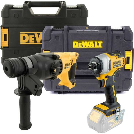 Dewalt DCK2023 18v XR Cordless Kit - DCF787 Impact DCH133N SDS Drill Bare TSTAK (1/4)