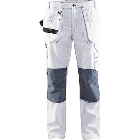 Pantalon de travail peintre femme BLAKLADER 7131 - Blanc - 44 - Jambes courtes (1/2)