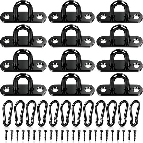 Anneaux de Fixation Plaque Oeillet Crochet Inox Pontet Platine (1/5)