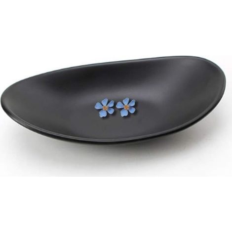plateau à bijoux anneau noir plateau organisateur plateau, commode décor clé plat bijoux bol décoratif plat ovale (1/5)