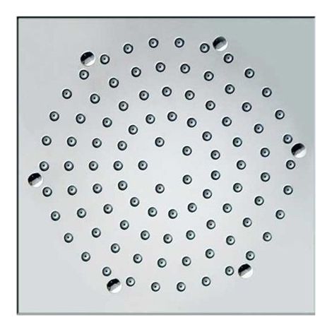 Pomme de tête carrée 210mm jet de pluie autonettoyant chromé Cube - BOSSINI I00720030