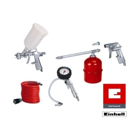 Kit di accessori per compressore 5 pz attacco rapido Einhell