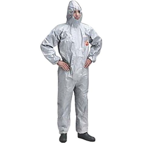 Combinaison jetable à cagoule 6000 F - Gris-D13495118 - Tychem